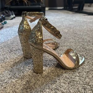 Lulu's Sparkling Gold Heels